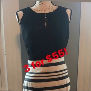 Navy blue Banana Republic blouse